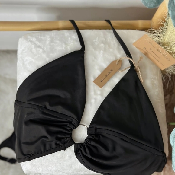 Orange O-Ring Halter Top - Picture 2 of 6